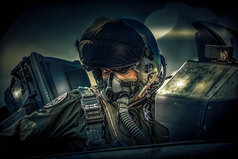 F16 fighterpilot preparing for flight van ross_impress