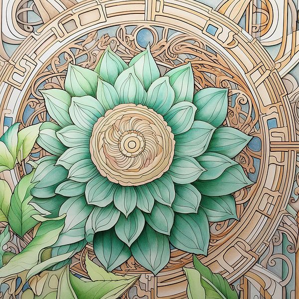 Sanfte Harmonie malen | Ruhiges Interieur von ARTEO Gemälde