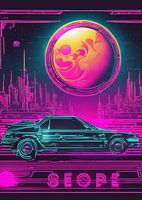 Geope Efit Vintage Moon and Car