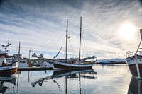 Port (Husavik) in Iceland.
