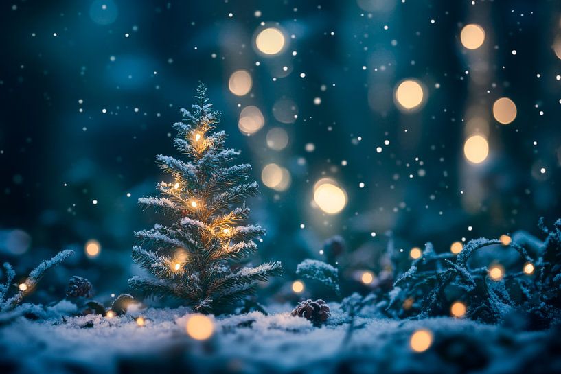 Winterlicher Weihnachtszauber von Poster Art Shop