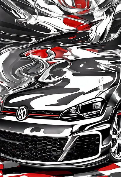Golf GTI splash art par kevin gorter