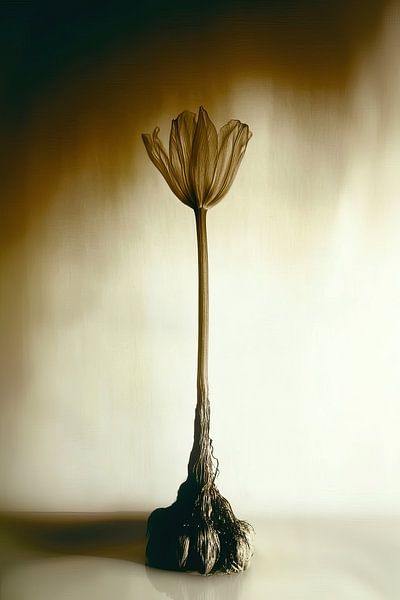 Tulip in sepia by Franka Poulain