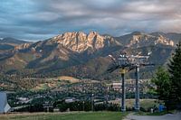 Ski resort in the mountains