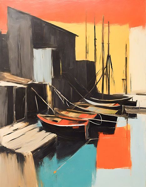 Fishing port by Kees van den Burg