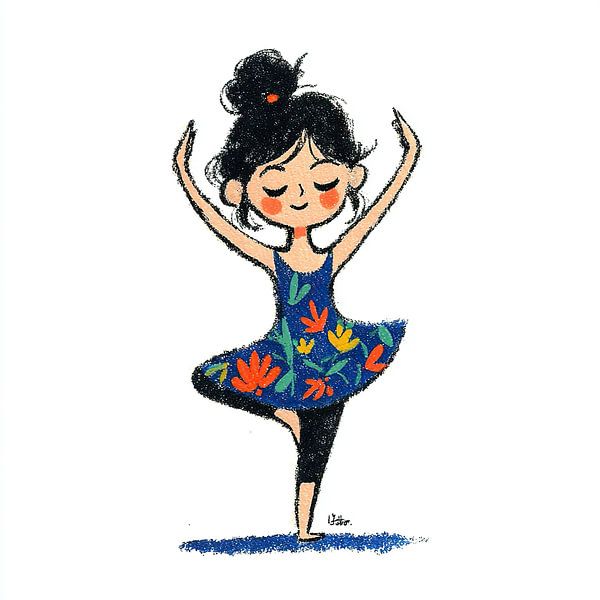 Woman Yoga | Joyful Yoga Movement by OMG Art