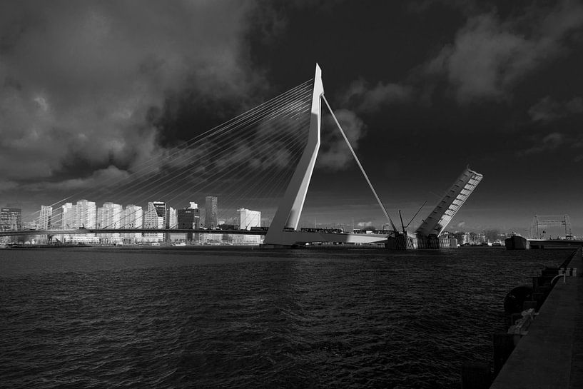 Erasmusbrug open par Jan Pott