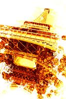 Der Eiffelturm in Paris als Digital Arts