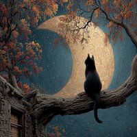 Black Cat Gardien de la Nuit - Crescent Glow