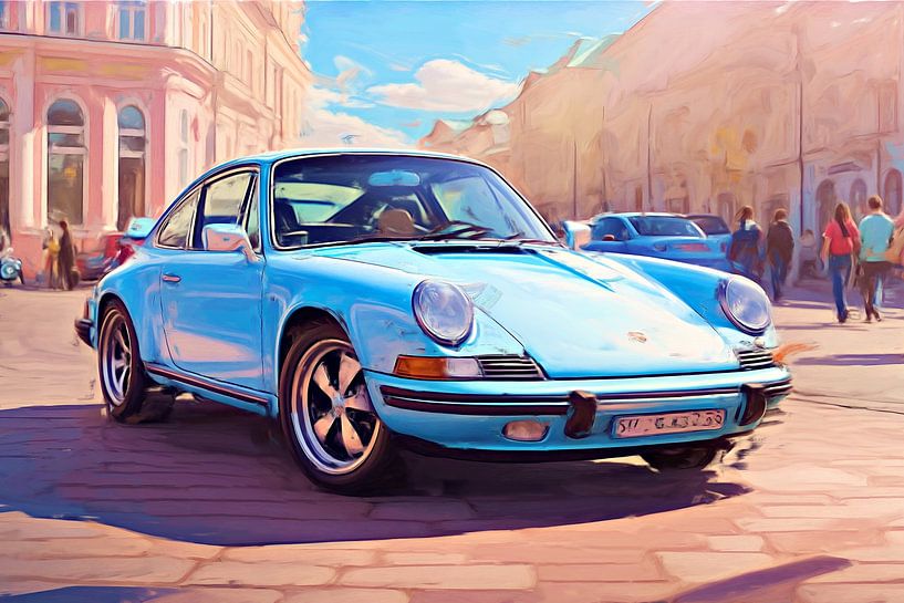 Porsche 911 in Art von DeVerviersBelgium