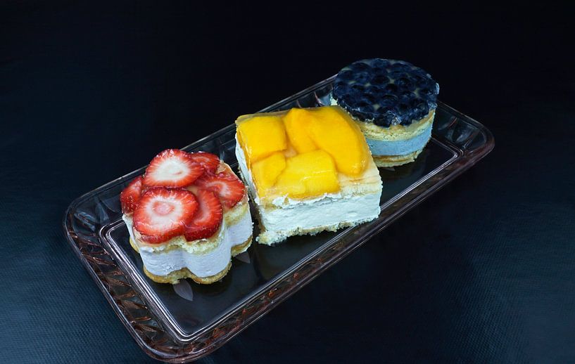 Tartelette aux fruits avec crème au yaourt, biscuit et fruits frais par Babetts Bildergalerie