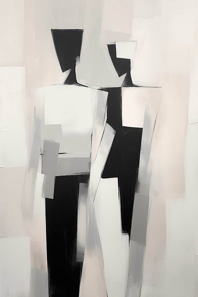 Broken Silhouettes in Monochrome by Color Square