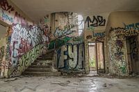 Urbex stairwell on army base