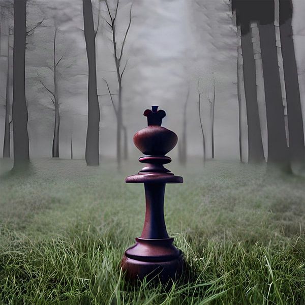 Frau macht einen Spaziergang im Wald von Renato Daub