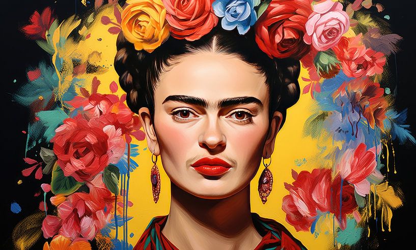 Frida Poster Impression d'art par Niklas Maximilian