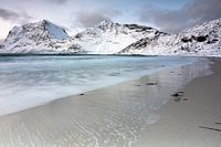Snowy beach