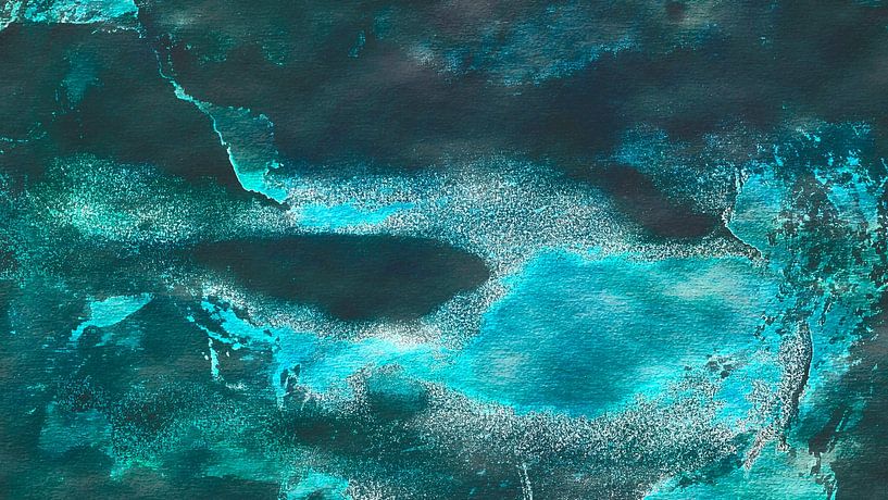 Paysage vert Abstraction par FRESH Fine Art