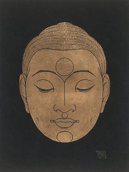 Head of Buddha by Apolo Prints