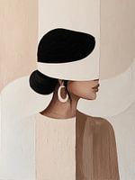 Colour Palette beige - female portrait