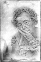 Porträt von Alter und Vergänglichkeit