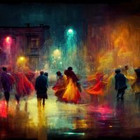 Dansend in de straten tijdens een zwoele zomernacht. Deel 3