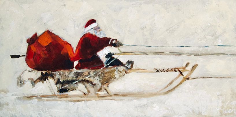 Kertsman dans la neige par Mieke Daenen