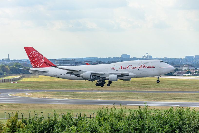 Landing Air Cargo Global Boeing 747-400F. by Jaap van den Berg