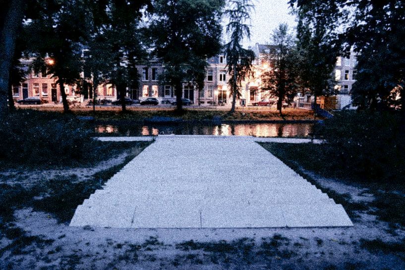 Utrecht - Zentrale Museumstreppe kühl gefärbt von Wout van den Berg