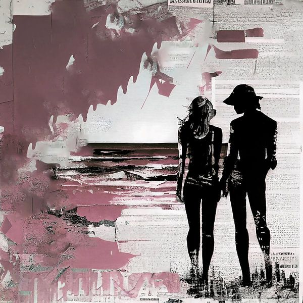 Beach with her sweet embrace van Bianca ter Riet