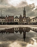 Amersfoort, der Hof (von einer Regenpfütze aus gesehen)