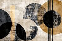 Monochrome Circles and Golden Lines