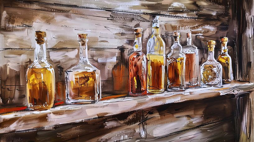 Vintage Bottles by Frank Heinz