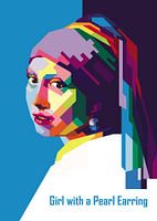 Mädchen mit einem Perlenohrring WPAP