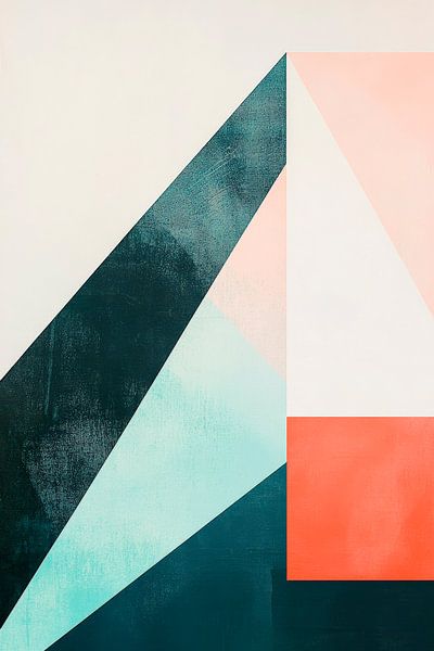 Jeu de couleurs géométriques dans des tons doux par Poster Art Shop