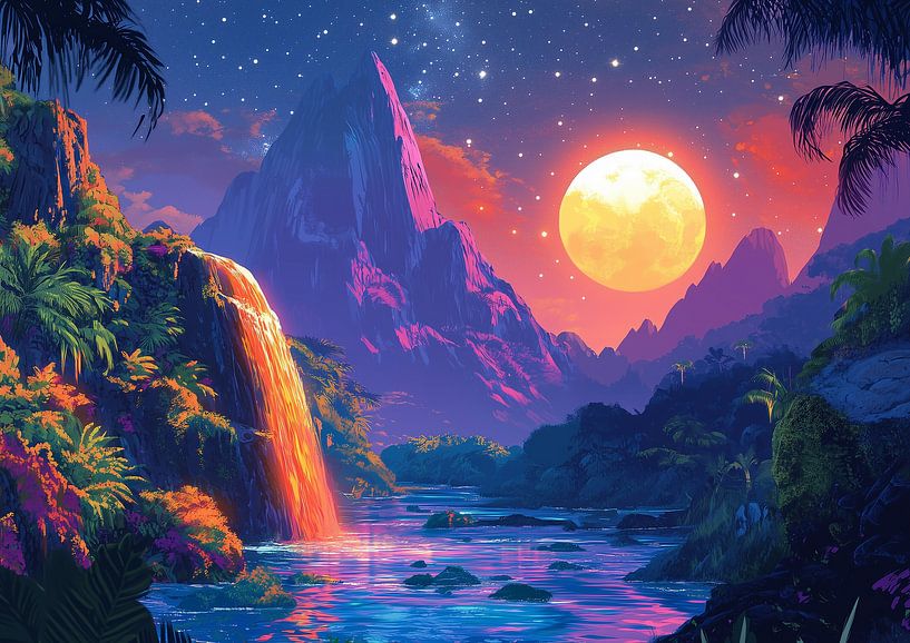 Psychedelische Landschaft von Liv ter Riet