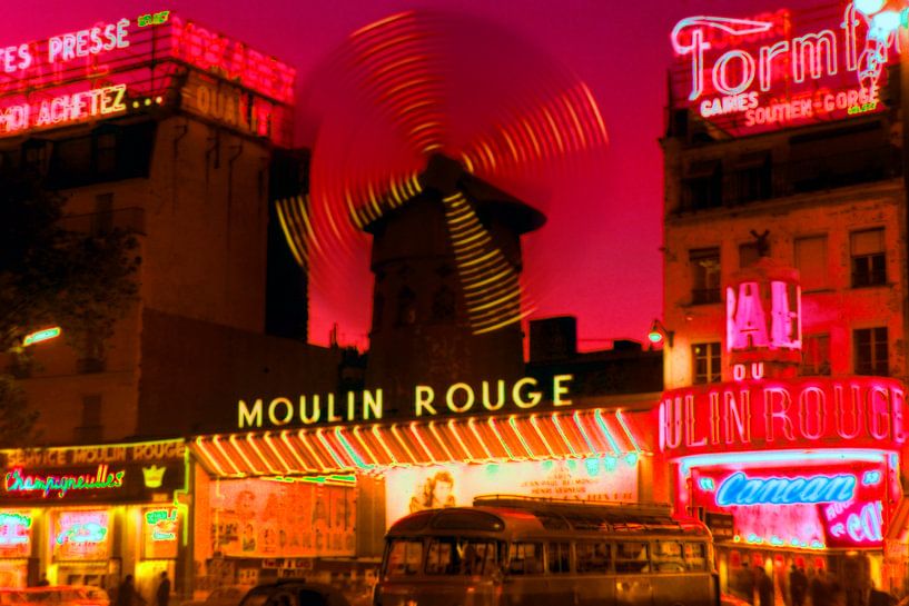 Parijs Moulin Rouge 1965 par Timeview Vintage Images