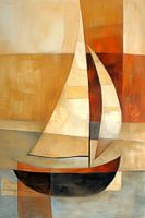 Segelboot abstrakt