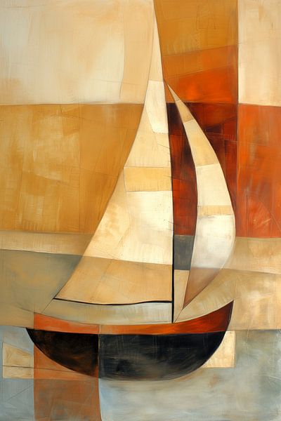 Segelboot abstrakt von Bert Nijholt
