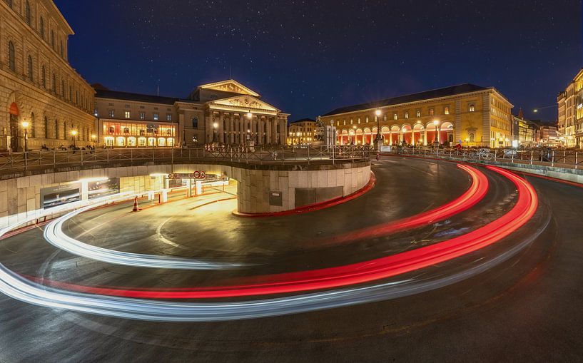 Operaplein in München van Achim Thomae Photography