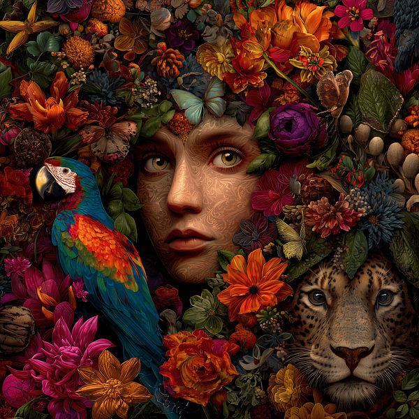 Un monde de couleurs et de vie par Wandpracht