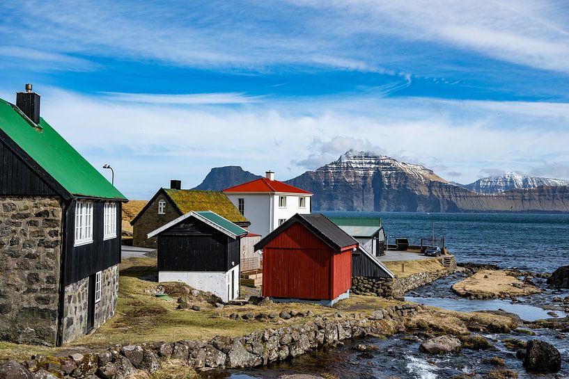 Fishing village Gjógv by Jitse de Graaf