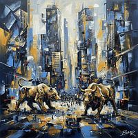 Wall Street Kleurrijke Verbeelding