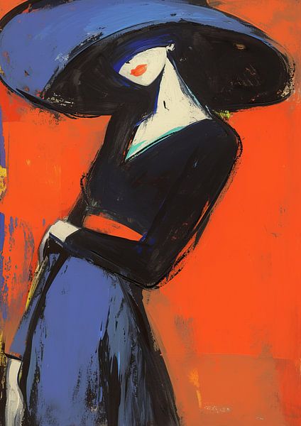 Unter dem orangefarbenen Himmel von Blickfänger Gemälde