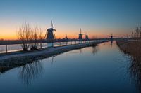 Kinderdijk in the early morning