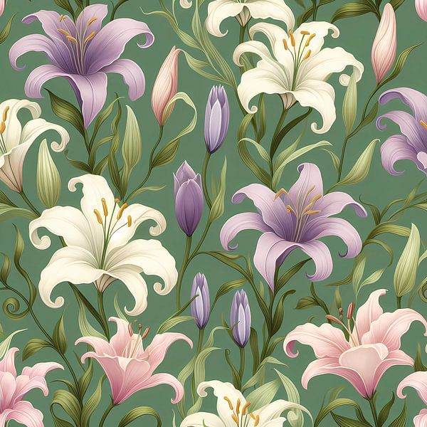 Papier peint Lily par Tatjana Korneeva