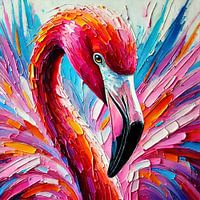 Abstract Flamingo