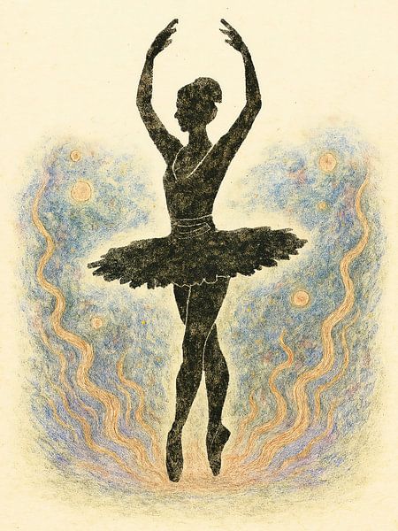 Ballerine à la grâce gracieuse - Couleurs douces par A.D. Digital ART
