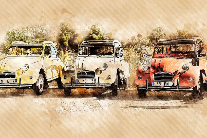 Oldtimer Eend van Peter Roder