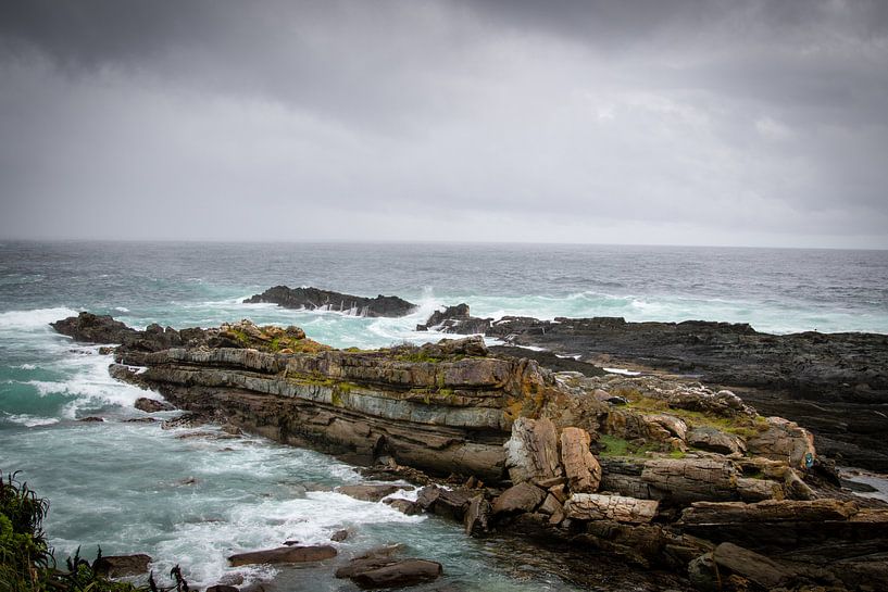 Rugged coastline in South Africa by Marcel Alsemgeest