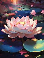 Blühende Lotusblume